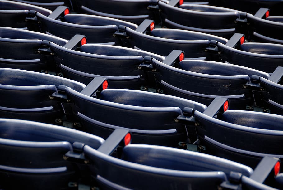 empty stadium seats, sport, nobody, game, field, stands, seating HD wallpaper