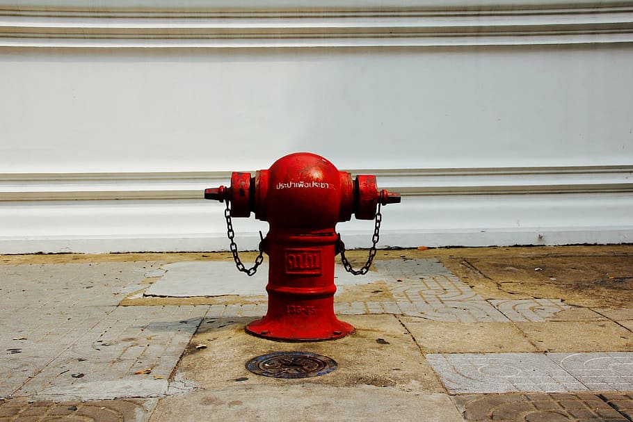 fire extinguisher, hydrant, water, metal, fire fighting water HD wallpaper