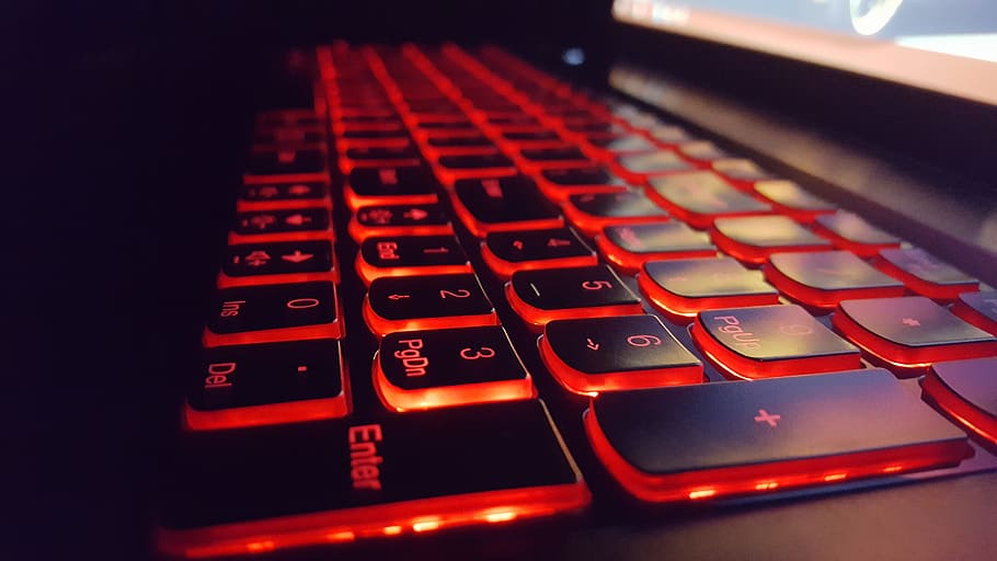laptop, technology, keyboard, backlight keyboard, computer HD wallpaper