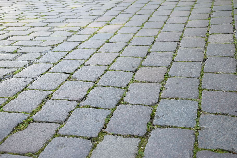 road, paving stone, background, stones, away, cobblestones, HD wallpaper