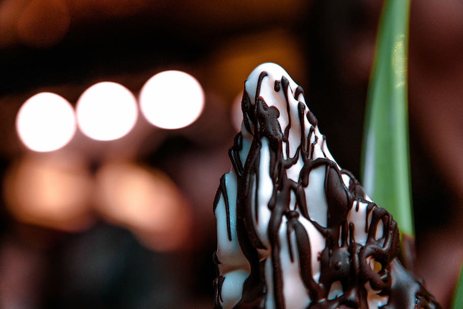 blur, chocolate, close-up, dark, delicious, dessert, food, hot fudge HD wallpaper