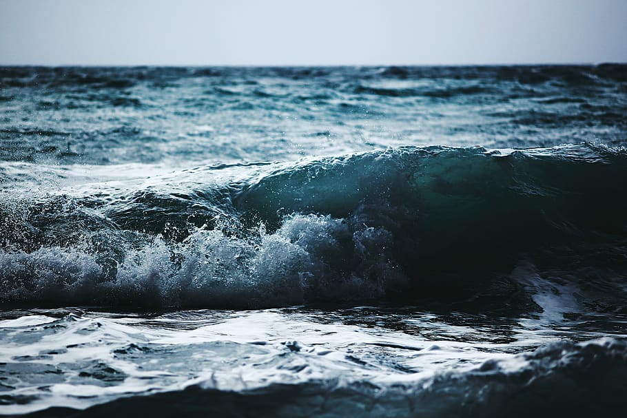 photo of sea wave, closeup photo of waves, water, beach, coast HD wallpaper