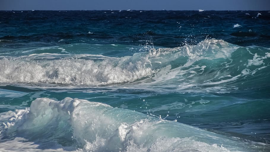 Wave, Bubbles, Foam, Spray, Energy, water, splash, liquid, sea HD wallpaper