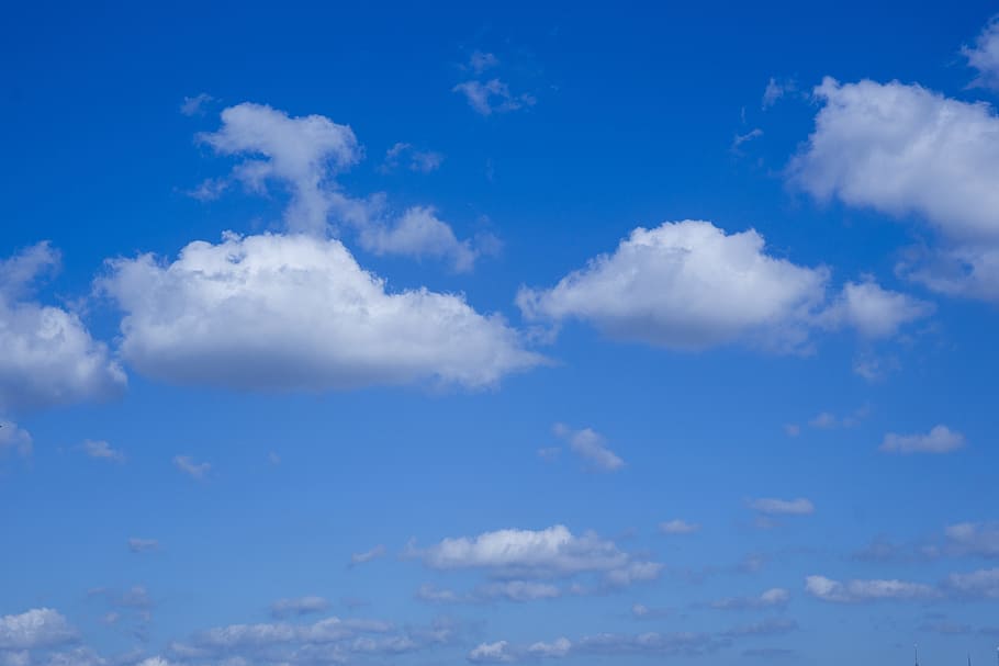 clouds, blue, background, composition, space, unbelievable HD wallpaper