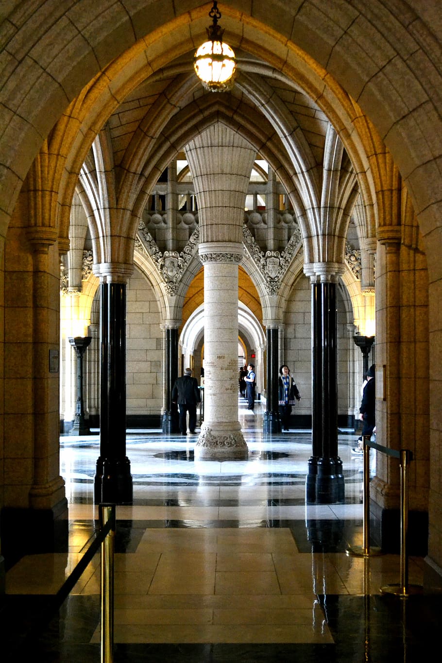 Hd Wallpaper Hall Columns Interior Parliament Canada Ornate