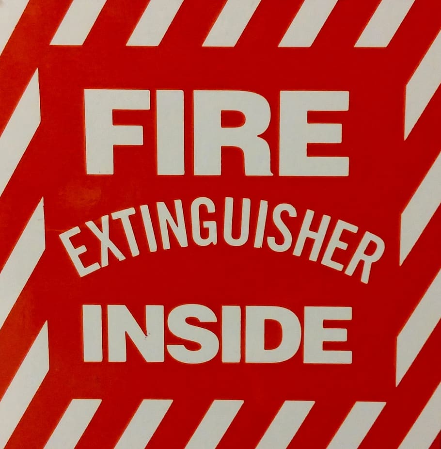 fire, fire extinguisher, sign, symbol, fire-fighting, fire-extinguisher, HD wallpaper