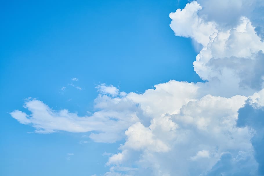 Cloud, Nature, Landscape, Clouds, blue, white, white clouds, HD wallpaper