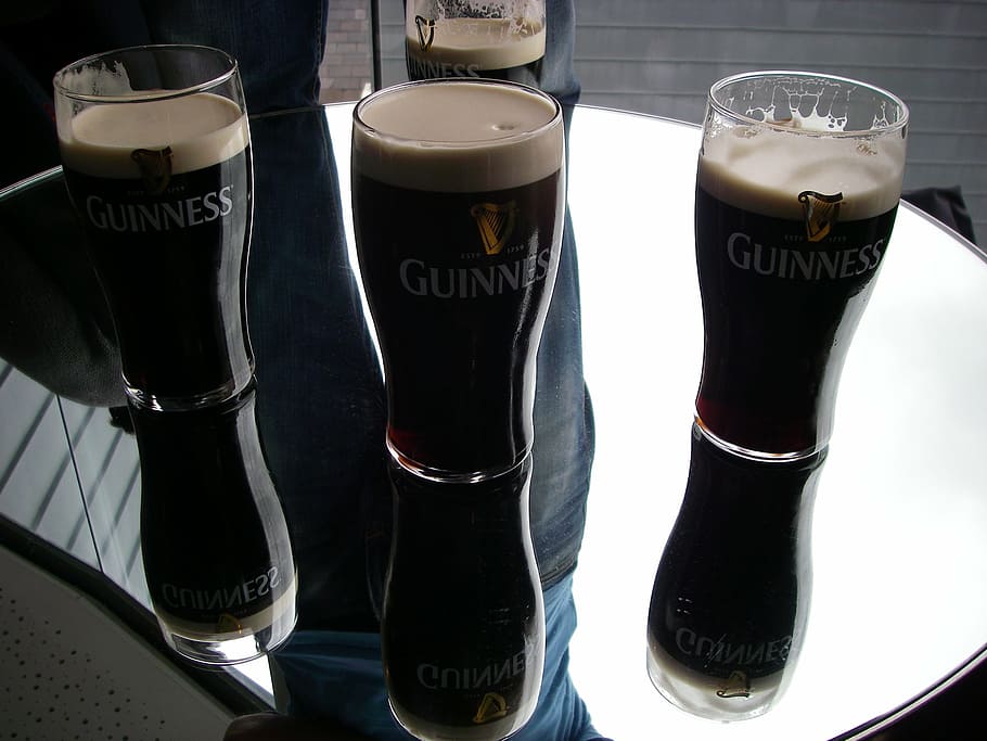 guinness, beer, beverage, drink, refreshment, food and drink HD wallpaper