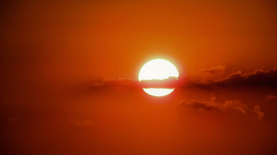 sunset, clouds, evening, sunlight, mystique, nature, sky, cloud - sky HD wallpaper