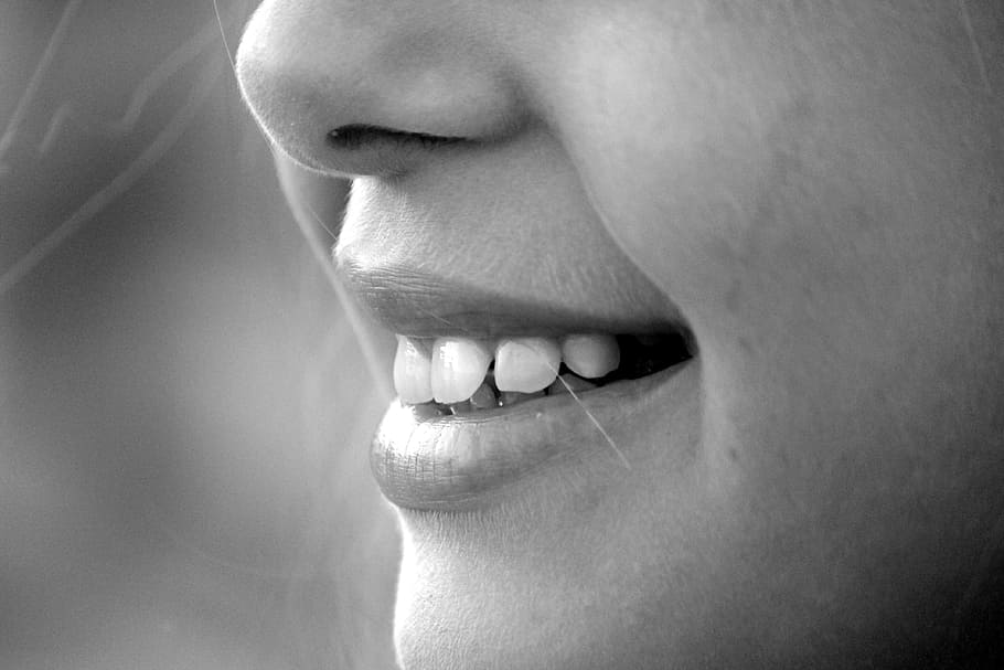 women's nose, smile, mouth, teeth, laugh, little girl, chin, cheek