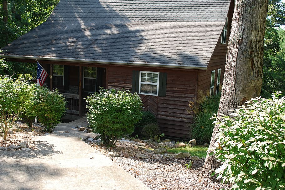 Cabin, Cottage, Vacation, building exterior, house, built structure HD wallpaper