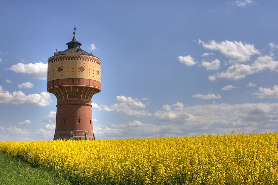 Water Tower, Memory, Operating Structure, drinking water, water supply HD wallpaper