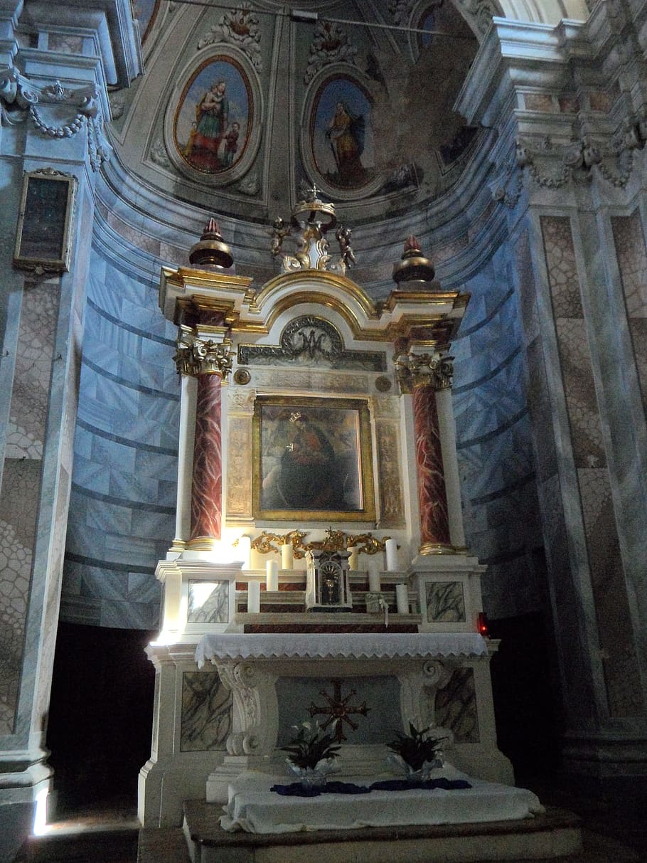 church, altar, sanctuary, christian, architecture, baroque