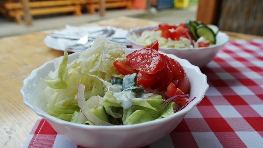 salad, mixed, supplement, tomatoes, cucumbers, healthy, vitamins HD wallpaper