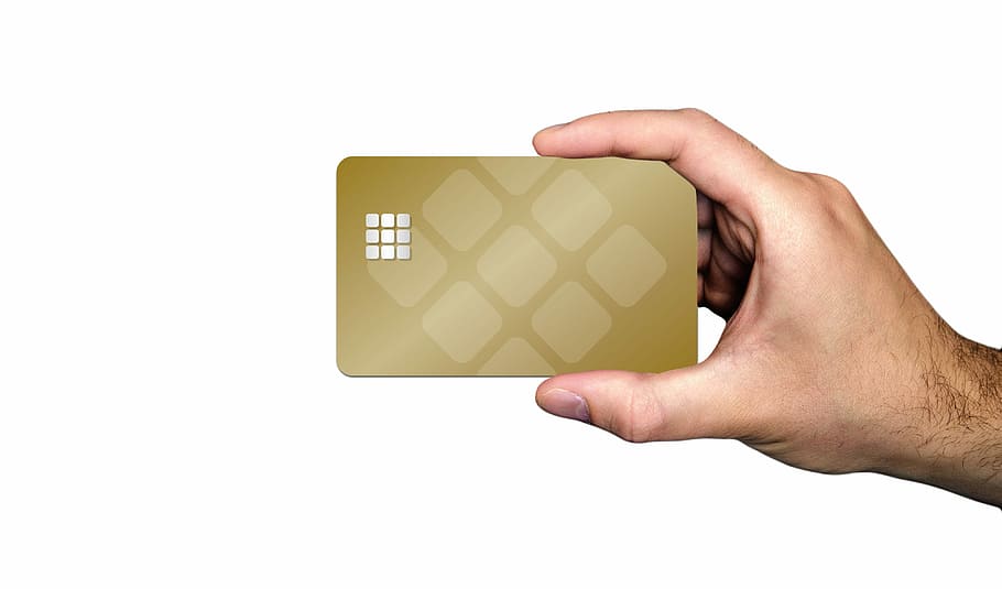 person holding gold card, business, businessman, chip card, bank card, HD wallpaper