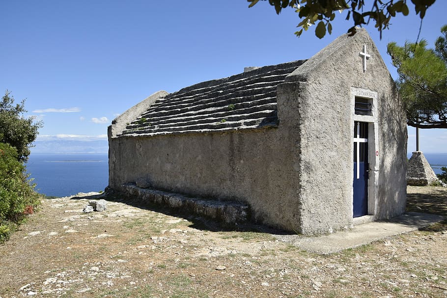 Chapel, Abandoned, Adria, house, tree, rural scene, architecture HD wallpaper