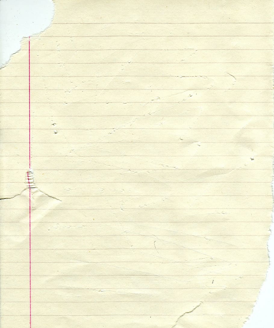pinstriped paper, ripped, legal pad, ripped paper, blank, dirty, HD wallpaper