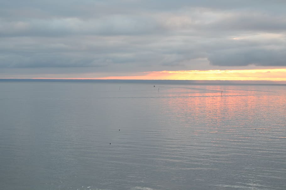 vättern, sunrise, cloud, cloud - sky, scenics - nature, beauty in nature HD wallpaper