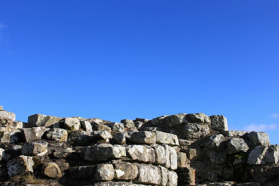 roman, wall, roman image, brick, walls, castle, sky, fortress, HD wallpaper