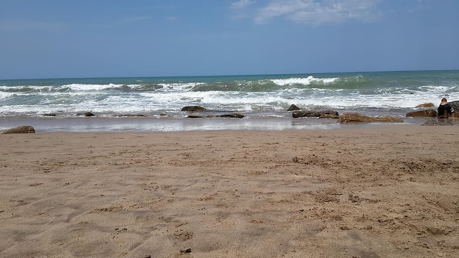 Beach, Sea, South, nature, sand, horizon over water, scenics HD wallpaper