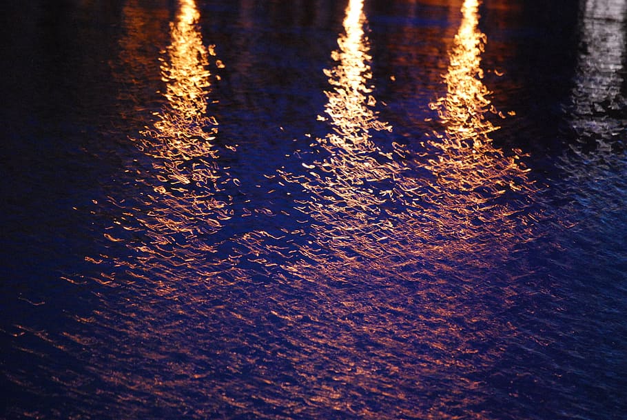 water, light, reflection, gdańsk, abstraction, nature, wet HD wallpaper