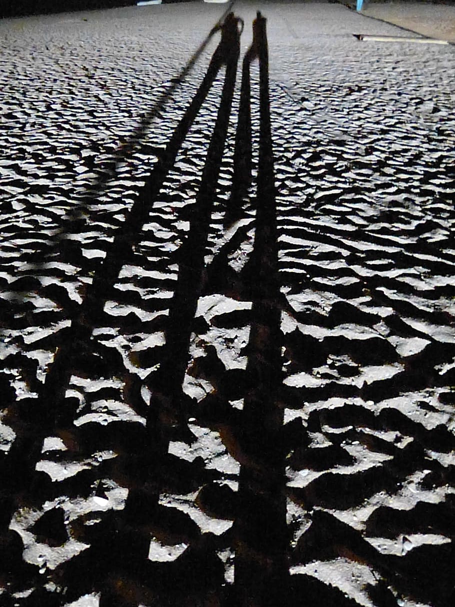 Sand, Beach, Shadow, Long, Twilight, silhouette, personal, human HD wallpaper