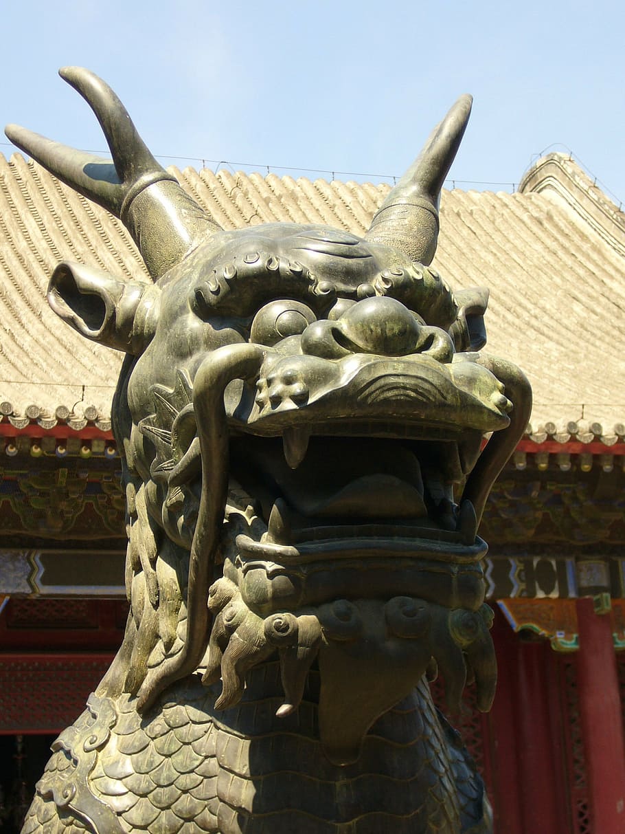 china, dragon, mythical creatures, art and craft, sculpture HD wallpaper