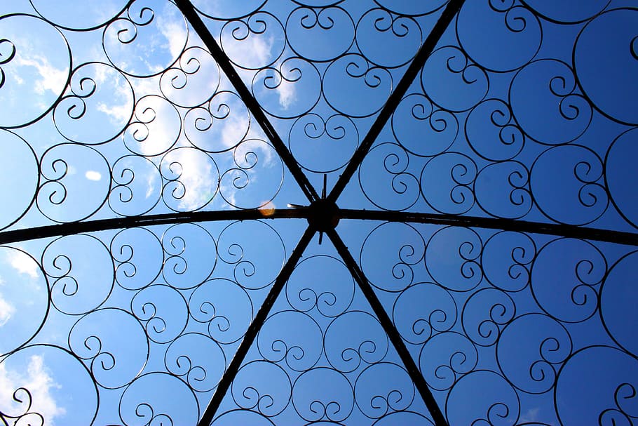 structures, pattern, rule, regularly, blue, sky, nature, landscape HD wallpaper