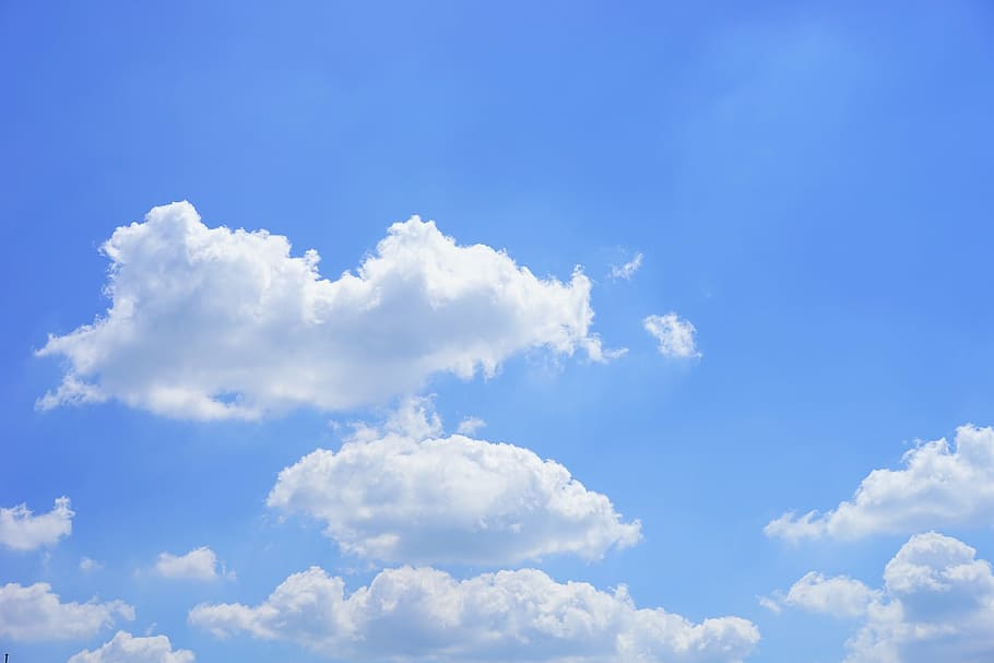 photo of white clouds during daytime, cumulus, cumulus clouds HD wallpaper