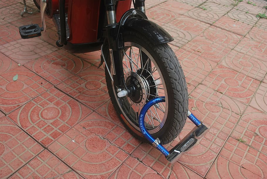 lock, bike, bicycle, safe, deterrent, restraint, secure, transportation HD wallpaper
