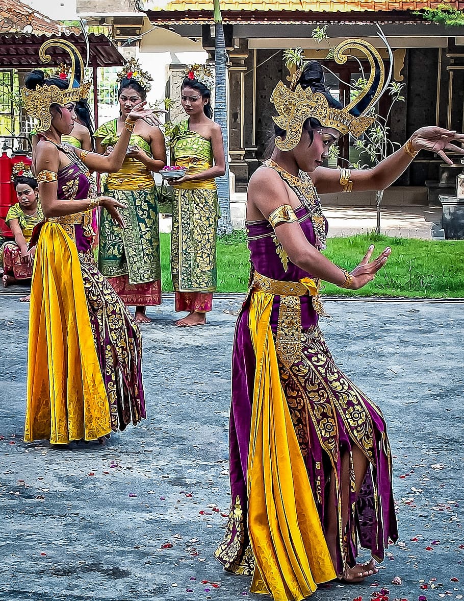 Bali, Dancers, Costume, Performance, traditional, balinese, HD wallpaper