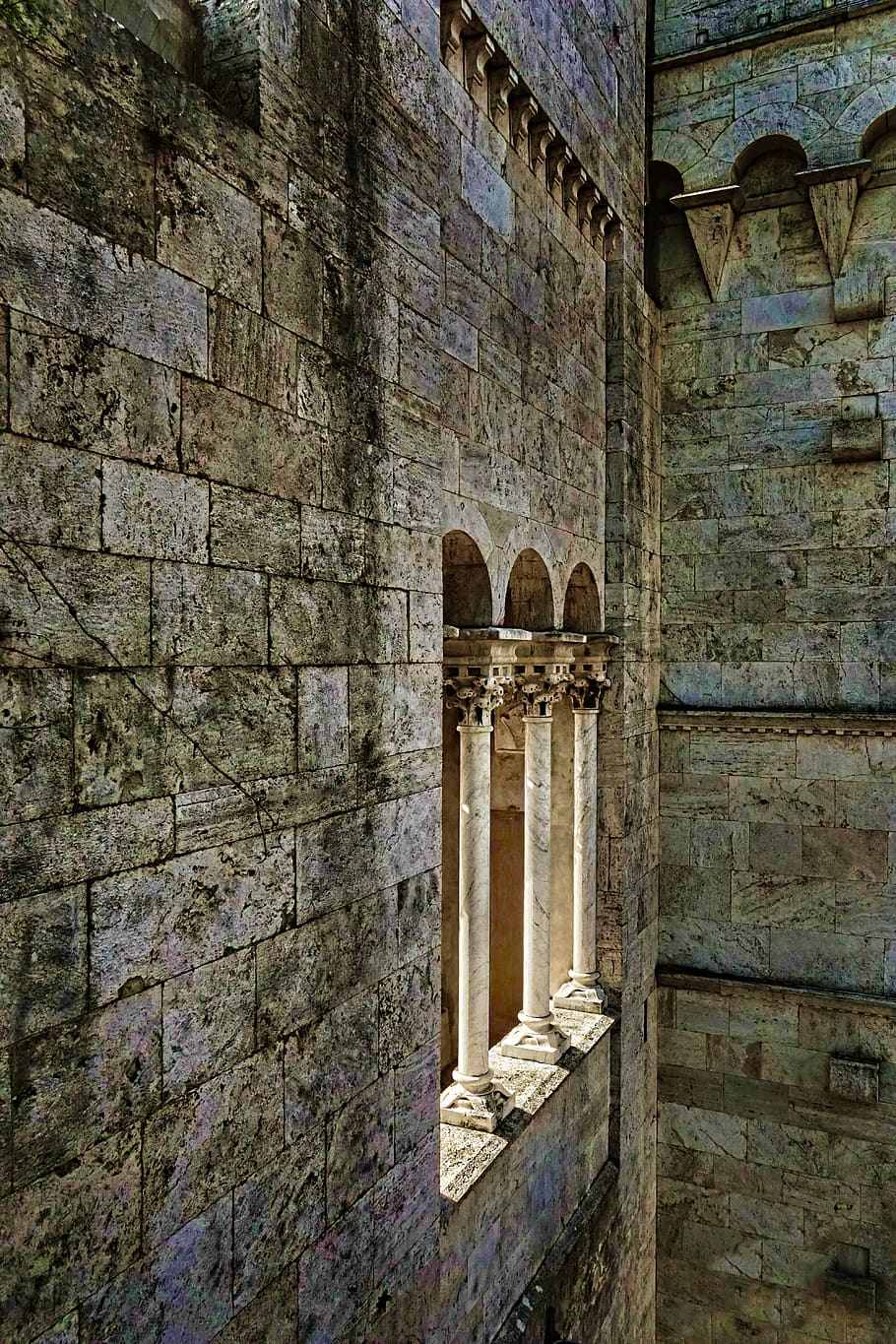 architecture, old, wall, building, historically, columnar, old building HD wallpaper