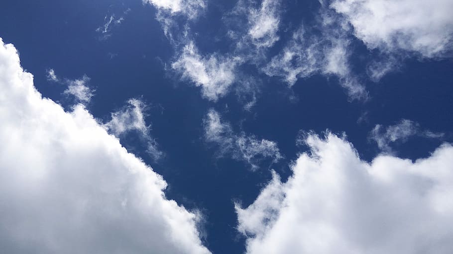 Clouds, Blue Sky, Blue, Sky, Blue Sky, blue sky clouds, blue sky background HD wallpaper