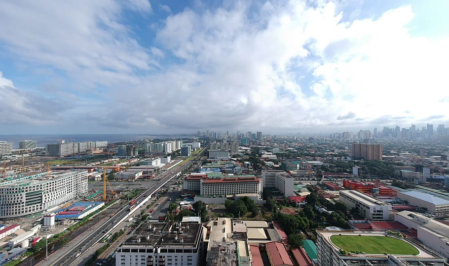 manila, skyline, panorama, city, building exterior, architecture HD wallpaper