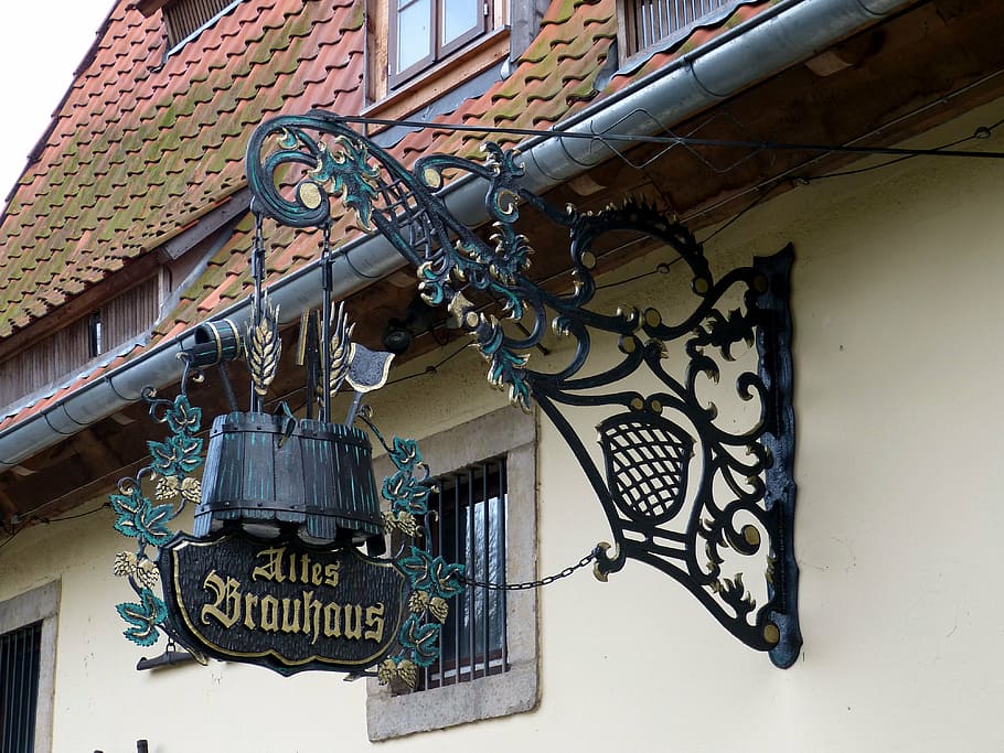 shield, characters, brauhaus, brewery, beer, alcohol, economy HD wallpaper