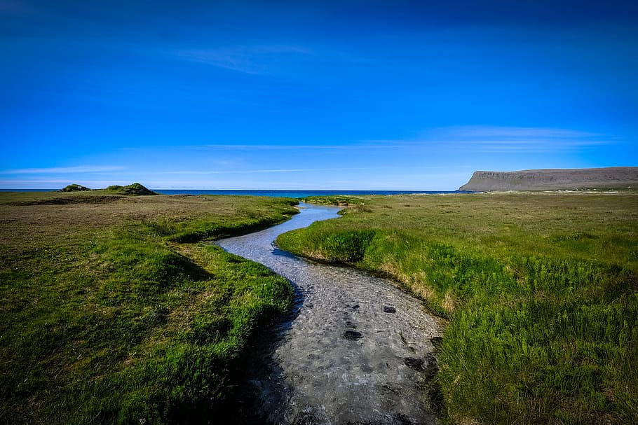 beautiful, landscape, view, nature, river, water, green, grass HD wallpaper