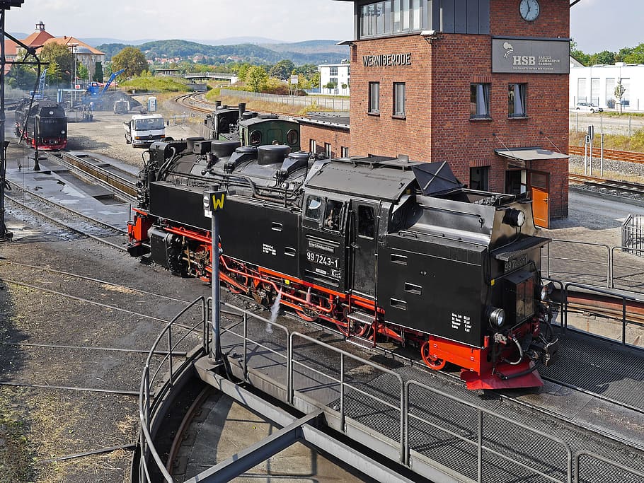 Steam Locomotive, Narrow Gauge Railway, hub, tank locomotive, HD wallpaper