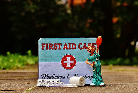 first aid, nurse, funny, box, tin can, sheet, color, metal cans HD wallpaper