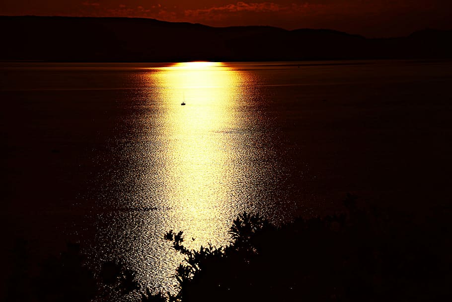 lake balaton, sunset, nature, water, beauty in nature, scenics - nature HD wallpaper