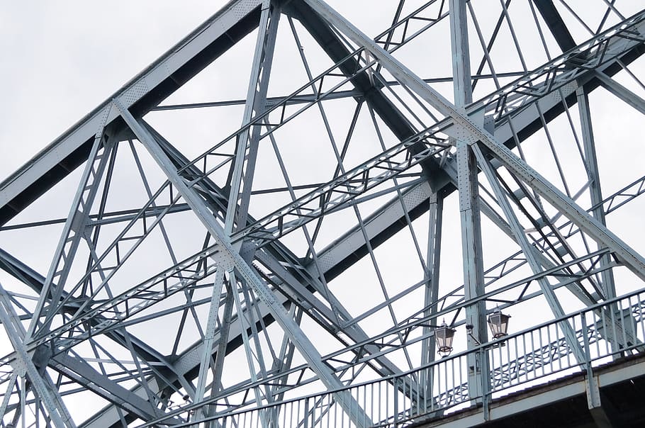 HD wallpaper: bridge, steel, steel scaffolding, built structure ...