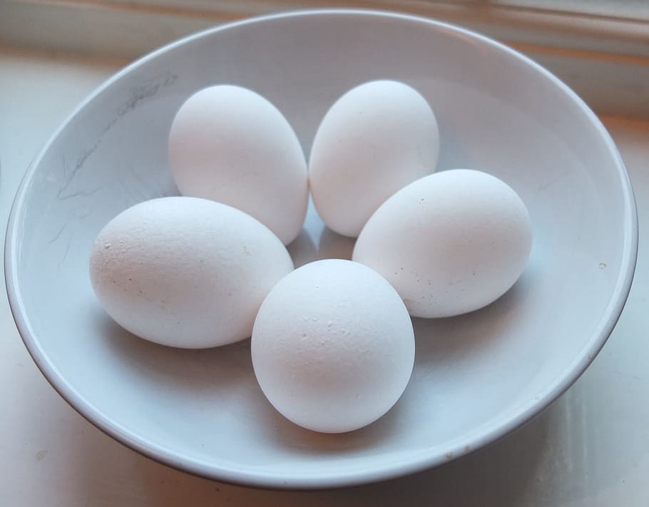 Eggs, Dish, White, Food, Organic, Bowl, white color, food and drink HD wallpaper