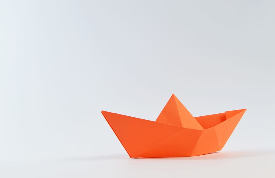 boat, ship, sailboat, paper, folding, origami, vessel, simplicity
