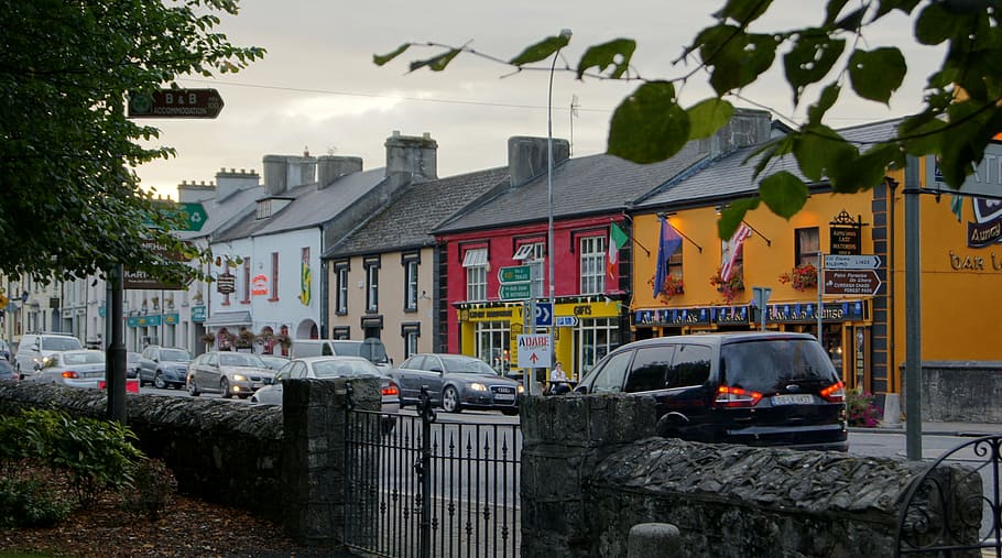adare, ireland, town, limerick, irish, structure, stone, architecture, HD wallpaper