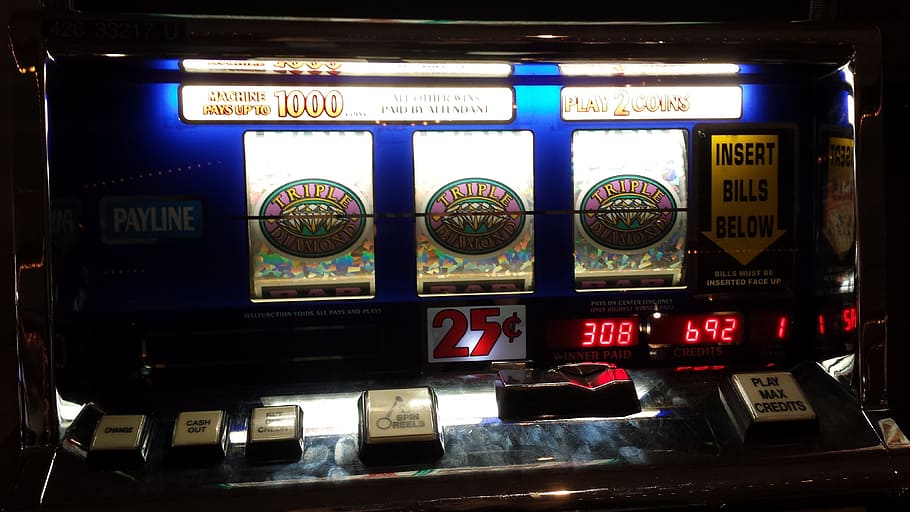 blue and black slot machine, Jackpot, Slot Machines, Luck, lucky, HD wallpaper