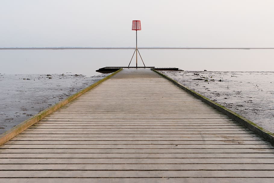 water, sea, nature, outdoors, jetty, lytham st annes, haze