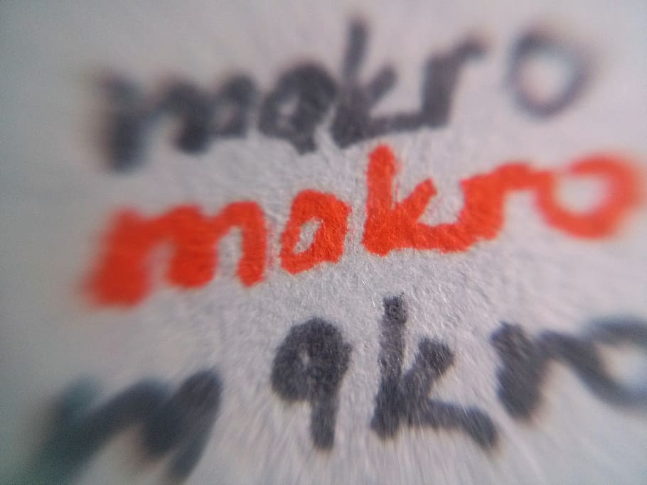 macro, text, sign, photo, detail, red, close-up, communication HD wallpaper