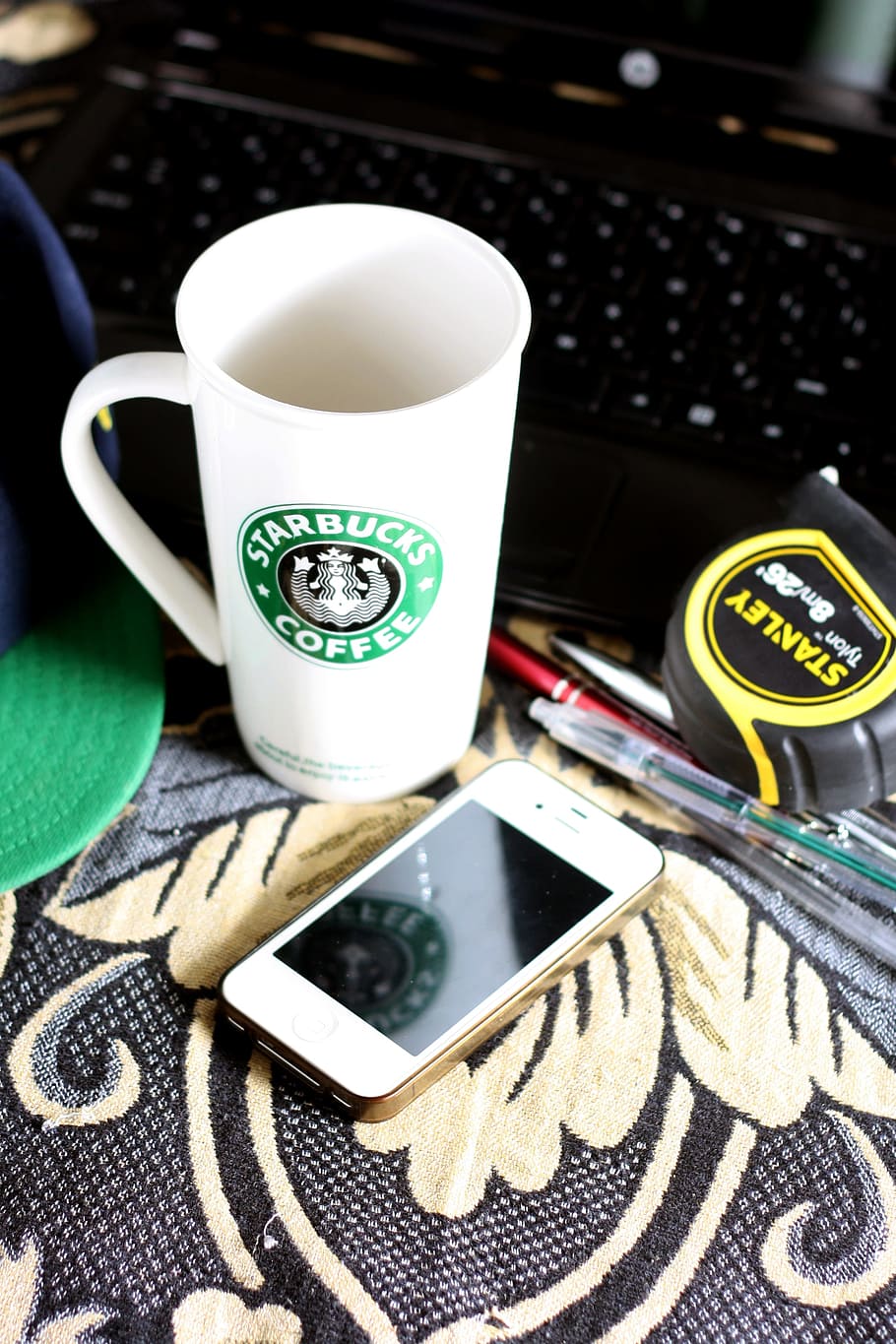 technology, gadgets, iphone, smartphone, mobile, mug, coffee HD wallpaper