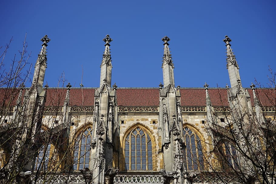 Ulm Cathedral, Aisle, Carrier, Support, window, turret, ornament HD wallpaper