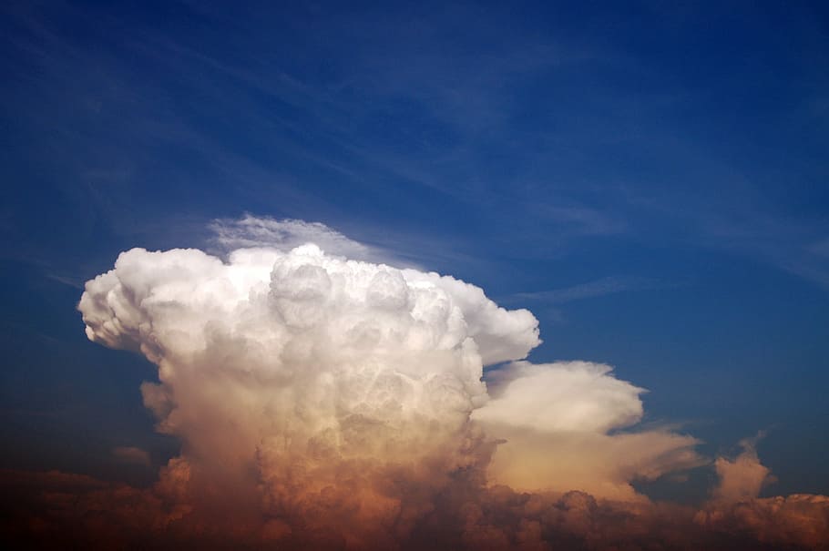 cloud, sky, sky clouds, blue, white, blue sky, blue sky background HD wallpaper