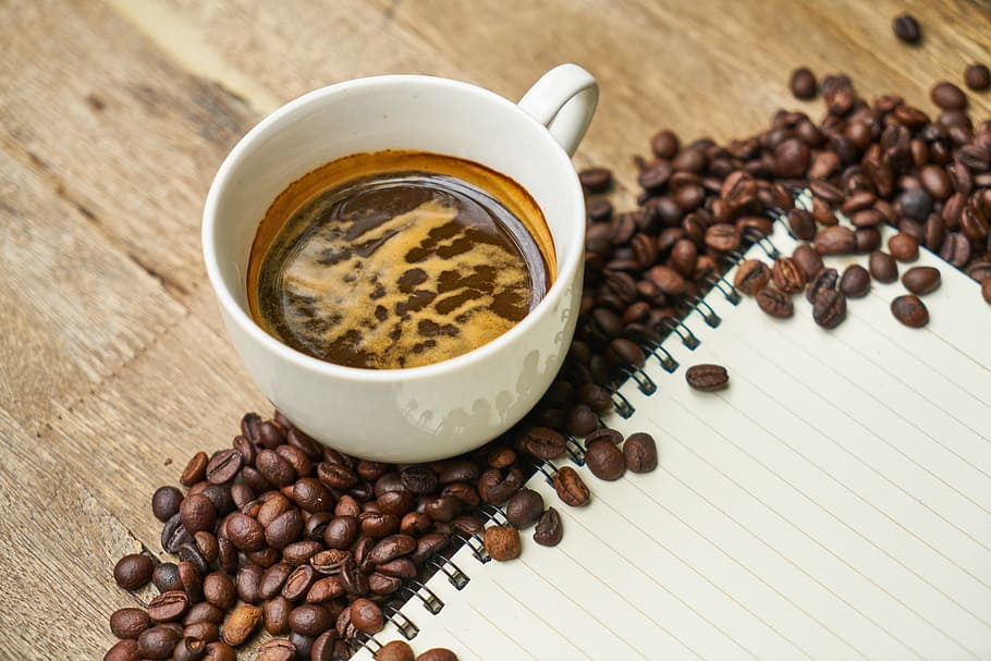 coffee, core, caffeine, morning, brown, wake, beverage, photo, HD wallpaper